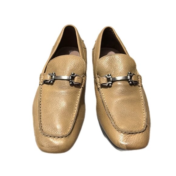 Aston Grey Shoes Mens 9.5 Tan Leather Bit Loafer NAVARRO Gentleman Gangster main image 15
